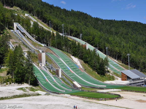 Child and youth ski jumping hills and the Bloudek Giant