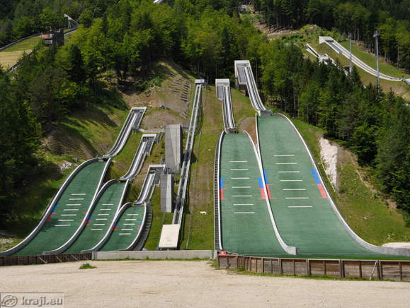 Child and youth ski jumping hills