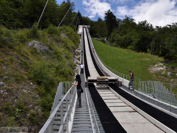 Path from the jump to the top