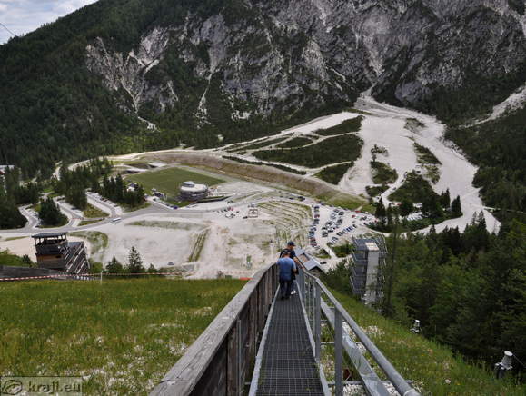 Path on the Flying hill in Planica