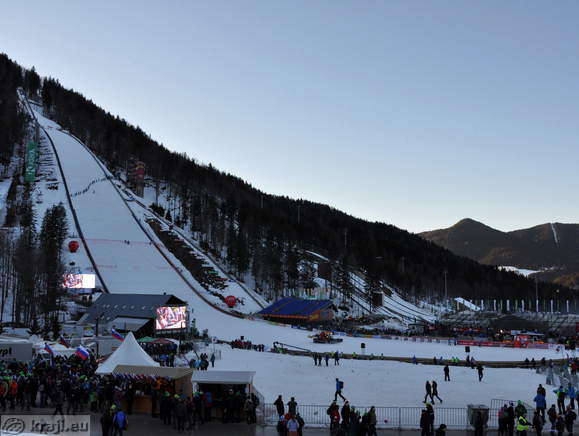 Planica Velikanka at the end of ski jumping