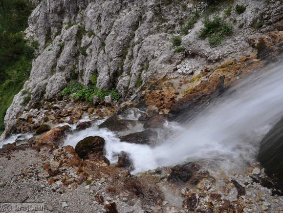 Nadiza Wasserfall - Erste Frühlings des Oberen Sava-Fluss