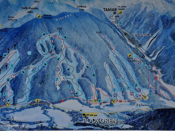 Podkoren - Ski slopes