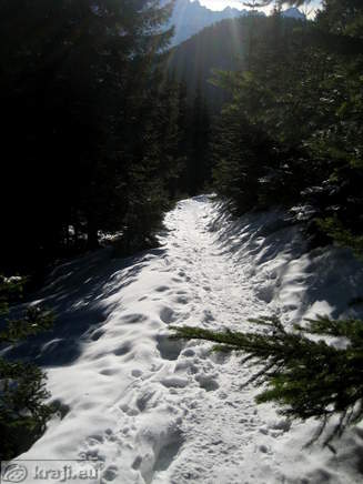 Zadnji del poti na Peč - Tromejo