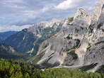 Aussichtspunkt in der Nähe Postarski dom Berghütte  - Vrsic - Aussichtspunkt in der Nähe Postarski dom Berghütte  