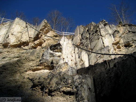 Travertin-Steinbruch