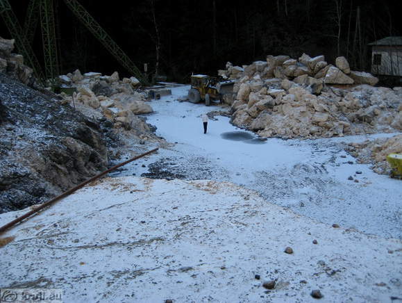 Travertin-Steinbruch