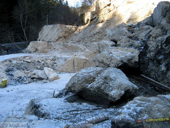 Travertin-Steinbruch