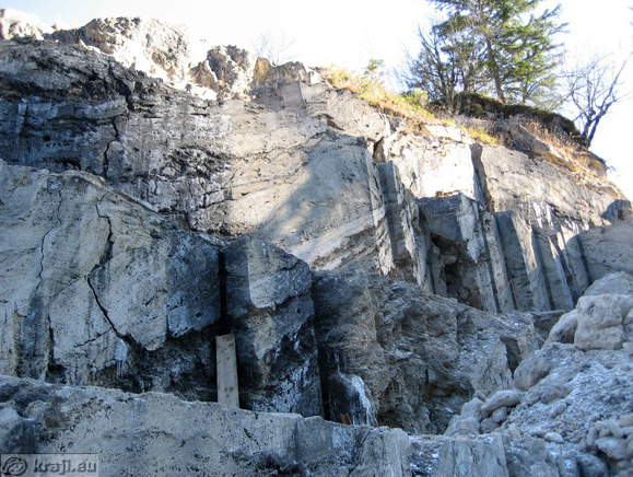 Travertin-Steinbruch