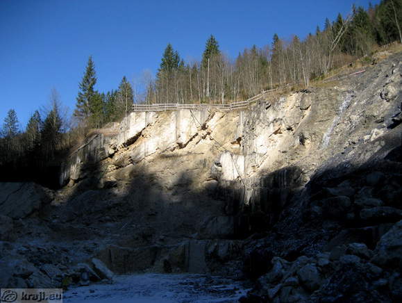 Travertin-Steinbruch