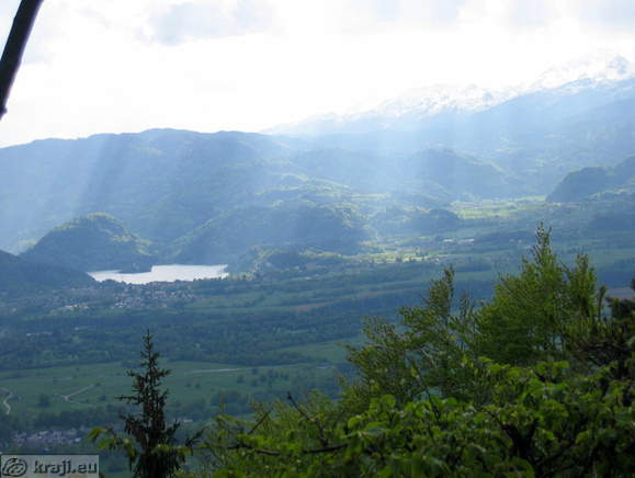 View of Bled from Sankaska koča Mountain Hut