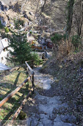 Peš pot v staro mestno jedro pri botaničnem vrtu