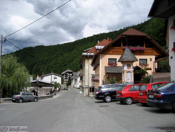 Main road in Kropa