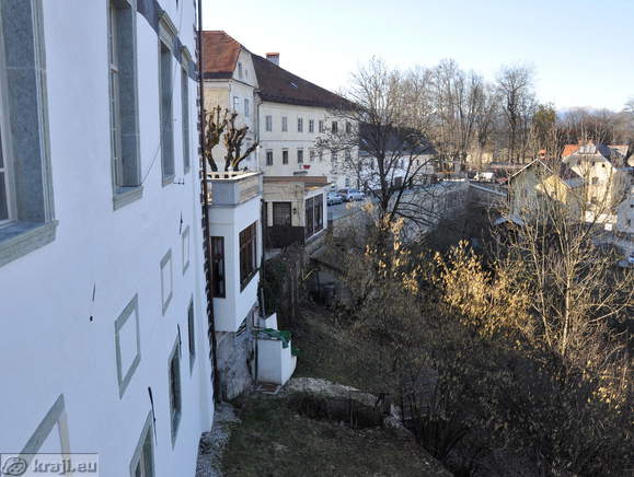 Former path from Manor to the park in Radovljica