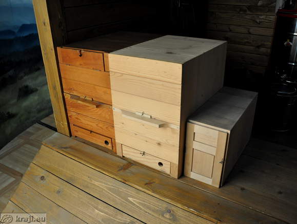 Bee house type of Gorenjska region in its natural size