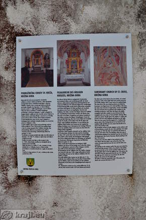Cerkev sv. Križa - Informativna tabla