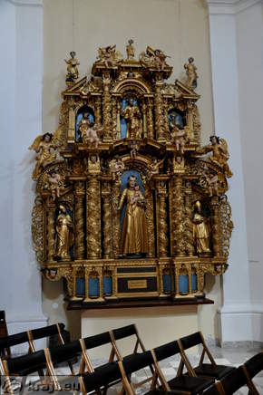 Oltar sv. Antona iz porušene cerkve sv. Lucije v Dražgošah, mešanica severnjaškega in južnjaškega tipa, Jamškova podobarska delavnica v Škofji Loki, 1689