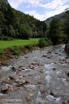 Tržiška Bistrica v Čadovljah pri Tržiču