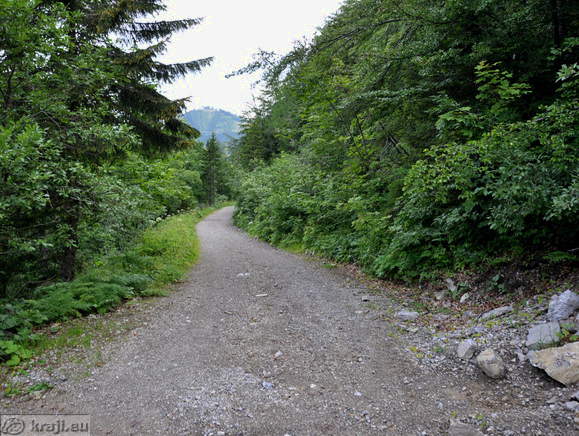 Old road over Loibl Pass in Austria