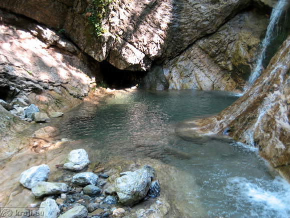 Pool below Stegovnik Waterfall