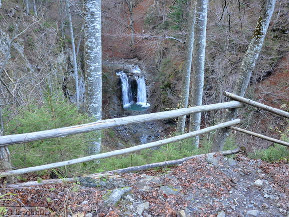 Srednji slap z razgledne točke