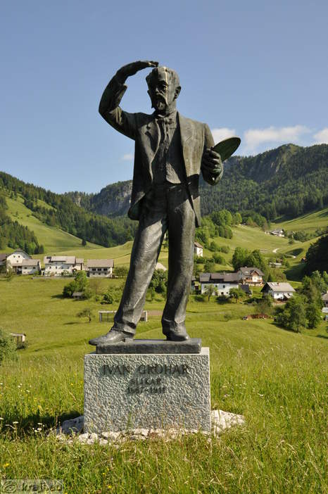 Sorica - Statue von Ivan Grohar - Foto: 582-4 Sorica - Statue von Ivan Grohar