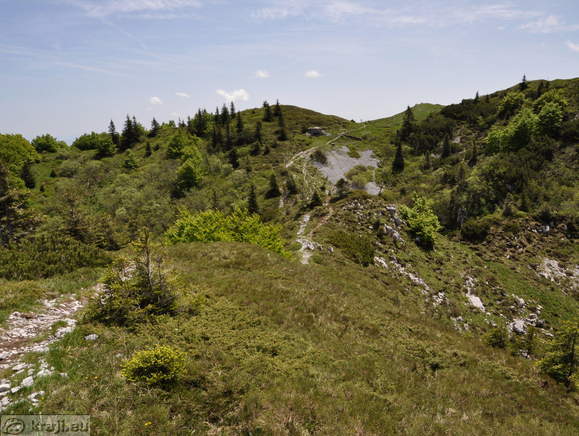 Soriska planina - Höhenweg: Mozic-parkplatz