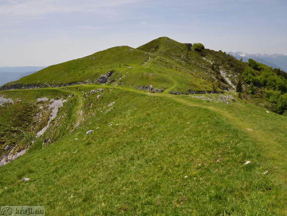Soriska planina - Höhenweg: Mozic-parkplatz