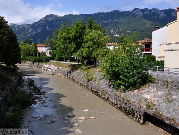 Reka Hubelj v Ajdovščini