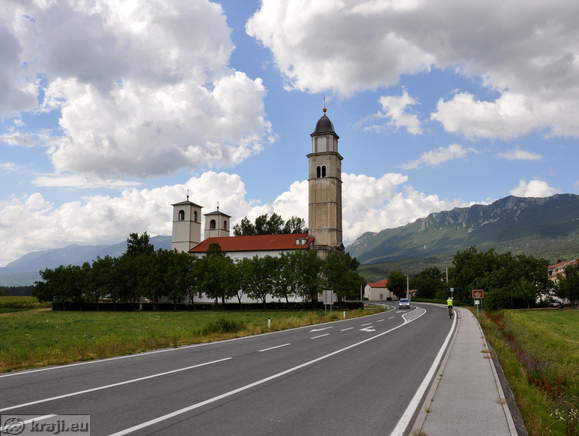 Cerkev Matere božje ob cesti Vipava - Ajdovščina