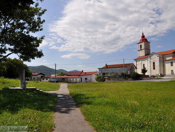 Monument to the waterworks Gora near the Church of St. Leonard