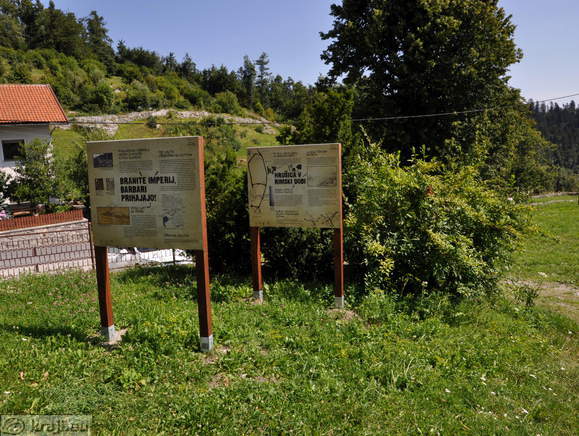 Archaeological Park Ad Pirum - Information boards