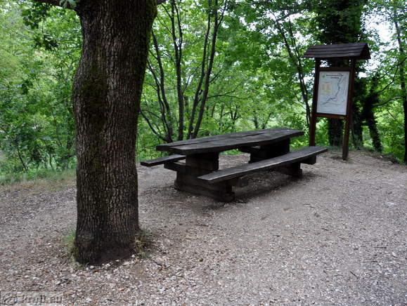Table at parking area