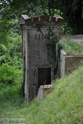 Building near parking area