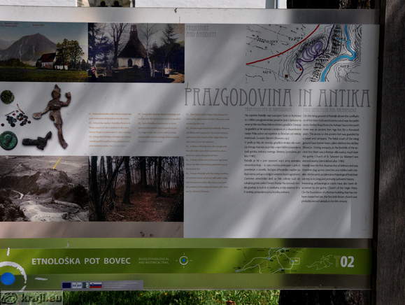 Etnološka pot Bovec - Prazgodovina in antika