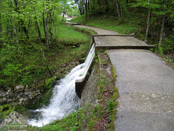 Path over affluent of Glijun on the way to the Spring of Glijun Path over affluent of Glijun on the way to the Spring of Glijun