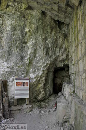 Before the entrance to the castle well