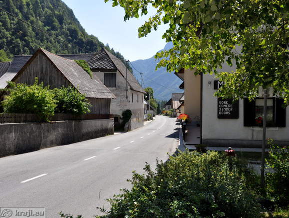 Road from the direction of Bovec and Trenta