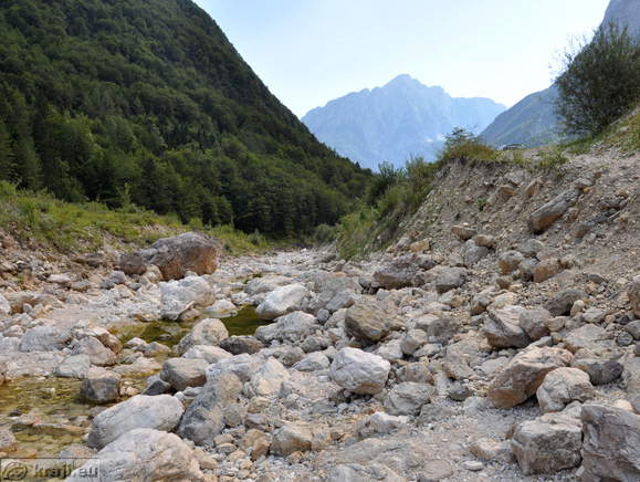 Log pod Mangartom - Potok Koritnica