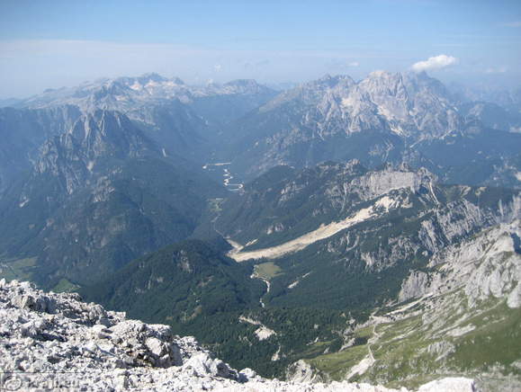Preden and Lake valley with Lake Predil Preden and Lake valley with Lake Predil