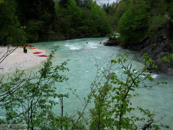 Zusammenfluss Soca und Koritnica