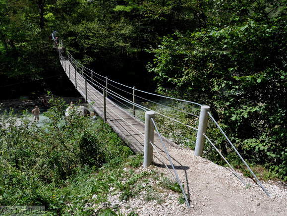 Hängebrücke bei Vodenca