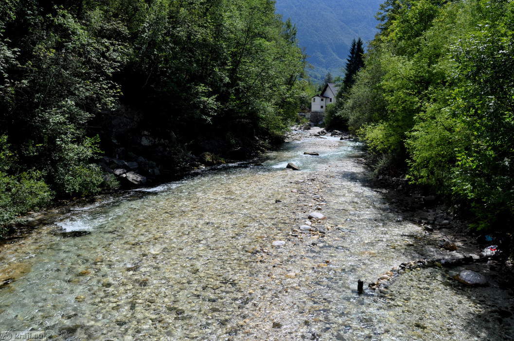 Hängebrücke bei Vodenca