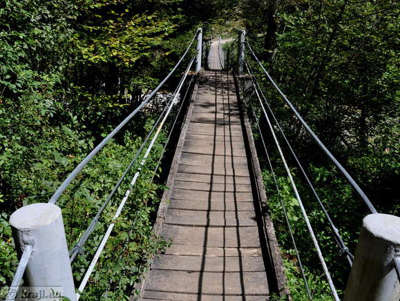 Hängebrücke bei Vodenca