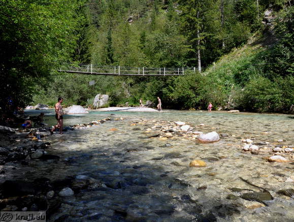 Hängebrücke bei Vodenca