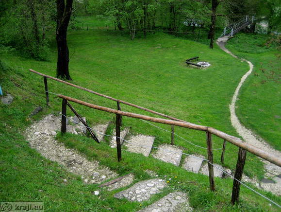 Hängebrücke bei Vodenca
