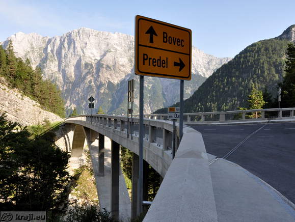 Road to Bovec over the Viaduct Predel Road to Bovec over the Viaduct Predel
