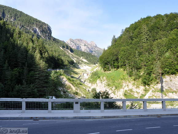 View in the direction of the road to Mangart View in the direction of the road to Mangart