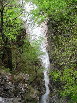 Start of the gorge from above side Start of the gorge from above side