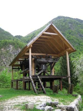 Golobar Telpher Line near the road Bovec - Trenta